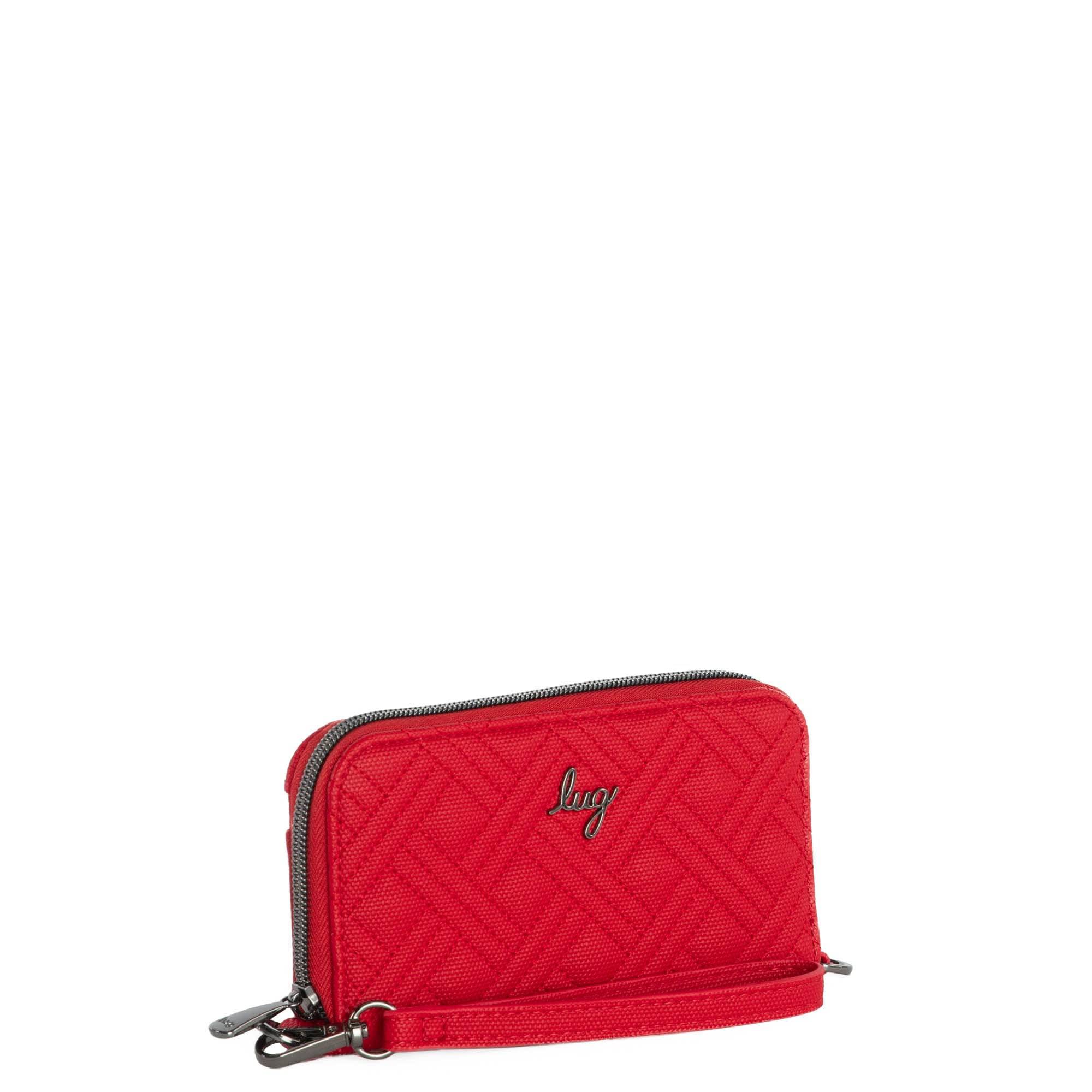 Whirly Matte Luxe VL RFID Wristlet Wallet - RUBY RED - WhirlyML_RubyRed_02